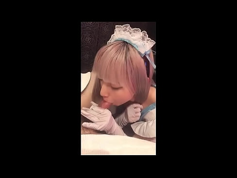 ❤️ Idolo giapponese [mayuka], costume da cameriera francese, parte 1, pompino e masturbazione con lozione ❤ Porno à noi